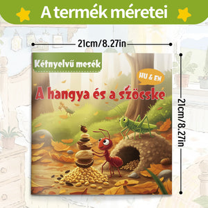 Hungarian-English bilingual animal fable reader for kids