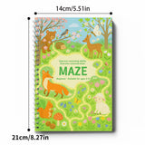 Four maze books with beginner intermediate advanced and challenge levels