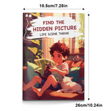 Kids hidden object book with everyday scenes