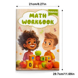 Children's multiplication workbook with times table practice