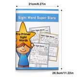 Children's sight words workbook for tracing writing and sentence building