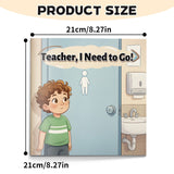 Children's picture book about bathroom confidence and asking a teacher for help