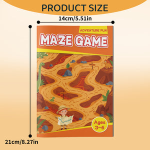 Simple printed maze pages for preschool pencil control practice