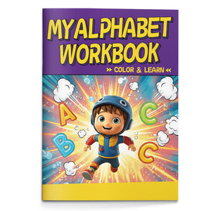 Alphabet and Phonics Activity Workbook for Kids, Letter Recognition, Beginning Blends, Reading Fluency, Cut and Paste Practice, Tracing and Early Literacy Learning Book