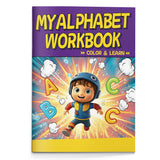 My Alphabet Workbook blends fluency cut paste cover