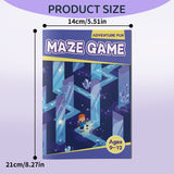 Complex maze pages for visual tracking and route planning
