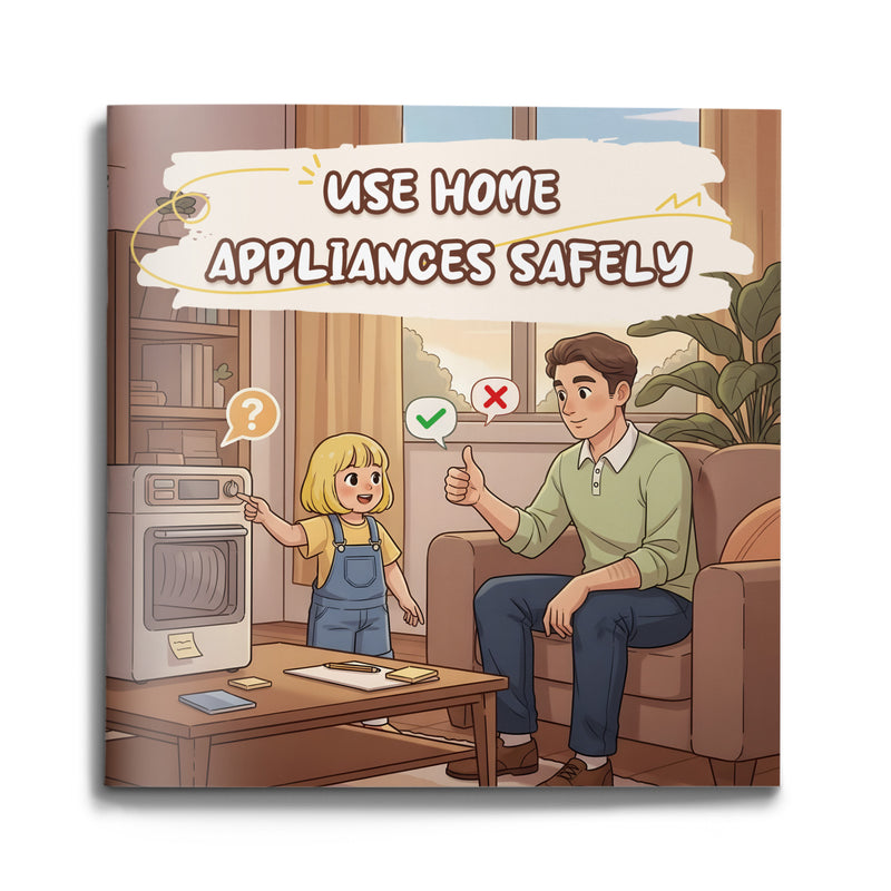 Use Home Appliances Safely picture book for kids cover