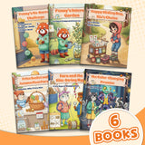 Children's finance story collection about saving, spending, interest, inflation, and scams