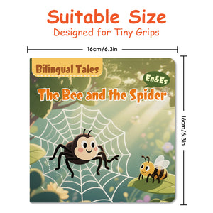 The Bee and the Spider Bilingual Storybook for Kids, English and Spanish Picture Book, Classic Animal Fable for Early Reading, Language Learning and Bedtime Reading