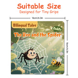 The Bee and the Spider Bilingual Storybook for Kids, English and Spanish Picture Book, Classic Animal Fable for Early Reading, Language Learning and Bedtime Reading