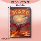 Challenge Maze Workbook for Kids, Hard Maze Puzzle Book with Tough Pathfinding Practice, Deep Focus Training, Logic Skills, and High-Level Brain Challenge Fun