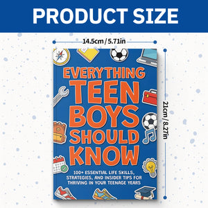 Teen boys life skills guide about confidence, independence, and smart choices