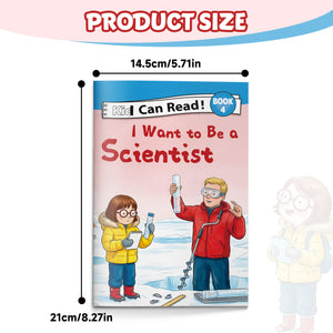 I Want to Be a Scientist Early Reader Book for Kids, Beginner Learn to Read Picture Book, First Words and Phonics Storybook About Exploring and Discovery