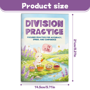 Division Practice Workbook for Kids, Math Fluency Book for Accuracy Speed and Confidence, Number Reasoning, Problem Solving, and Elementary Learning Support