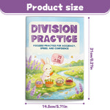 Division practice pages for accuracy speed and problem solving