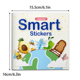 Insect sticker activity book for kids with bug theme scenes