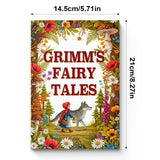 Printed illustrated Grimm's Fairy Tales story book for imagination and vocabulary