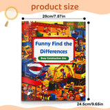 Children's construction find the differences puzzle book for observation skills