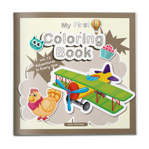 Preschool Coloring and Dot to Dot Activity Book for Kids, My First Drawing Practice Book for Early Learning, Creativity, Focus, and Fine Motor Skills