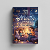 31 Bedtime Reassurance Stories for Worried Kids product image 6 showing printed book details for screen-free reading and learning