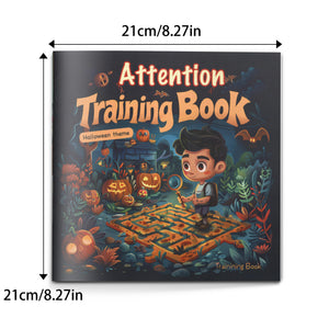 Halloween activity book for focus practice, observation skills, and visual thinking