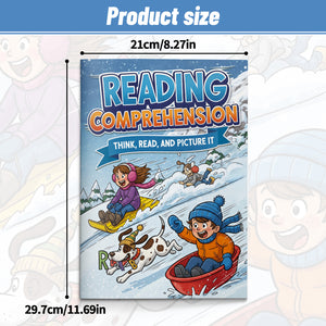 Reading Comprehension Workbook for Kids, Read Short Passages and Answer Questions, Picture Choice Activities, Early Sentence Understanding, Kindergarten and First Grade Literacy Learning Book