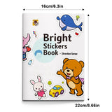 Direction sense sticker activity book for kids with position awareness
