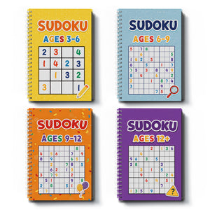 Sudoku Workbook for Kids, Logic Puzzle Book for Number Reasoning, Focus Training, Problem-Solving Skills, Brain Games, and Early Math Thinking