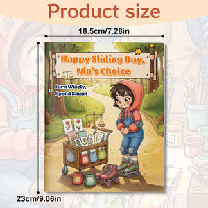 Children's financial literacy story about earning wisely and spending smart
