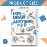 Step-by-step 3D drawing book for perspective, shape, and form practice