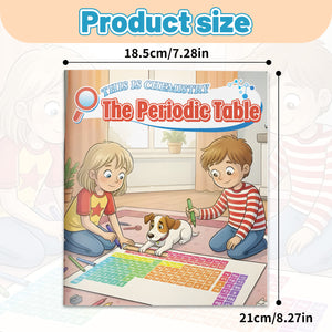 Children's chemistry science book about chemical elements and the periodic table