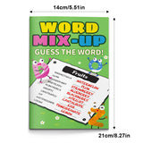 Children's vocabulary and spelling activity book with guess-the-word puzzles