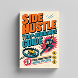 Upright paperback mockup of online income monetization model guide