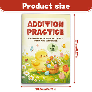 Addition Practice Workbook for Kids, Math Fluency Book for Accuracy Speed and Confidence, Number Sense, Early Arithmetic, and Elementary Learning Support