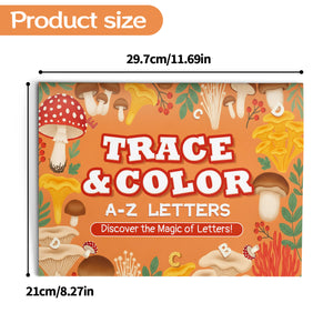 Alphabet tracing and coloring pages for preschool kids