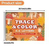 Alphabet tracing and coloring pages for preschool kids