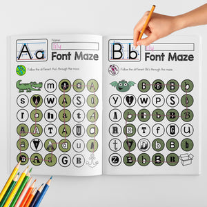 Alphabet Learning Book Style1-4: Fun, Interactive Way to Master the ABC