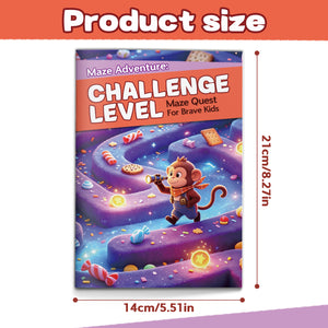 Challenge Maze Activity Workbook, High-Difficulty Puzzle Practice for Logic Training, Focus, Patience and Strategic Problem Solving