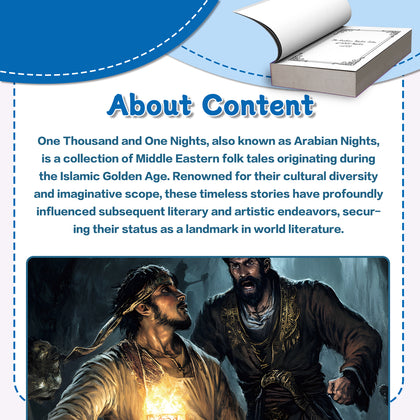 Printed Arabian Nights books for folklore, fantasy, and world literature reading