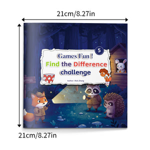 Kids visual puzzle activity book for observation skills and concentration