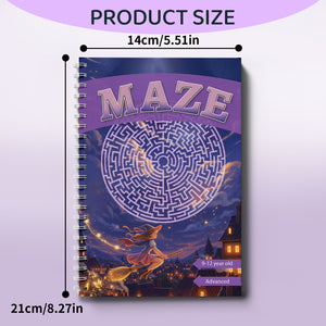 Complex dragon maze pages for ages 9 to 12