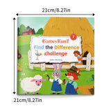 Fun visual puzzle book for observation skills, focus, and brain practice
