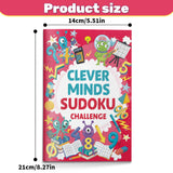 Clever Minds Sudoku: 4-Level Number Logic Set product image 6 showing printed book details for screen-free reading and learning