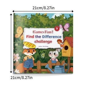 Kids spot the difference puzzle activity book for focus and visual skills