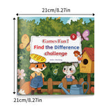 Kids spot the difference puzzle activity book for focus and visual skills