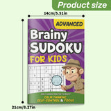 Brainy Sudoku for Kids: 4-Level Logic Books product image 6 showing printed book details for screen-free reading and learning