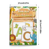 Early letter learning activity book with large letter tracing