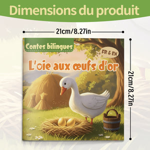 French-English bilingual animal fable reader for kids