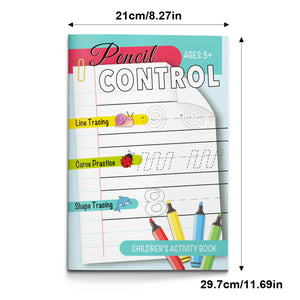 Pencil Control Children’s Activity Book, Pre-Writing Skills Workbook for Kids with Line Tracing, Curve Practice, Shape Tracing, Fine Motor Development, and Handwriting Readiness