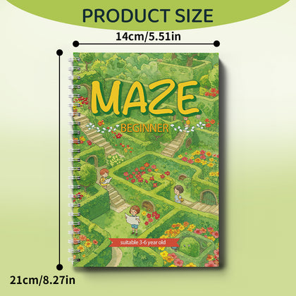 Easy garden maze pages for ages 3 to 6